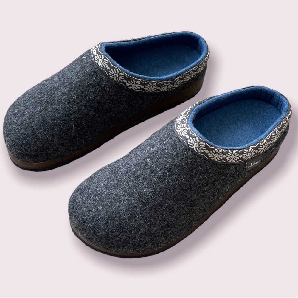 LL Bean Women’s size 9 Shale Gray Slippers